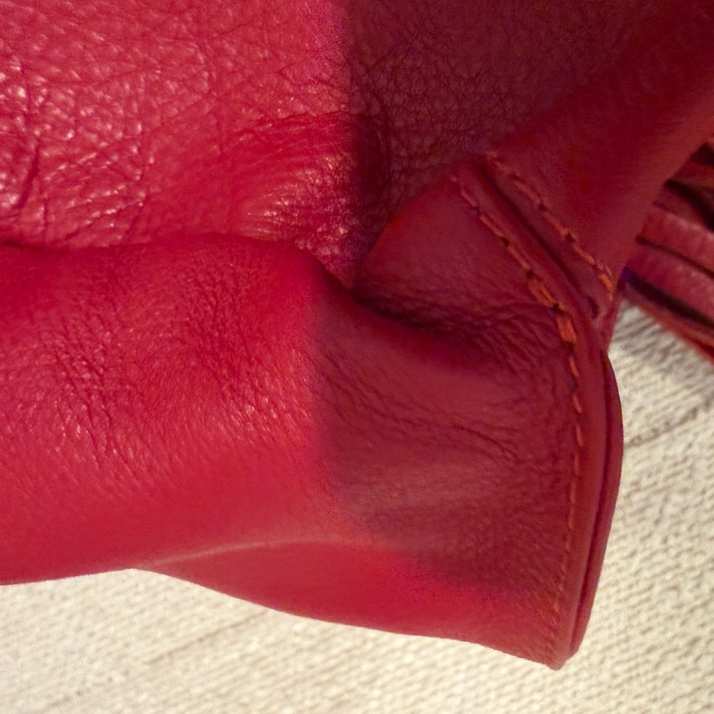 Valentino Leather Tote. Perfect for Fall π Trendy color for the season - Picture 9 of 10